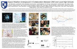 Space Weather Underground: A Collaboration Between UNH and