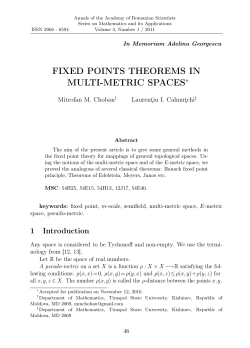 fixed points theorems in multi-metric spaces