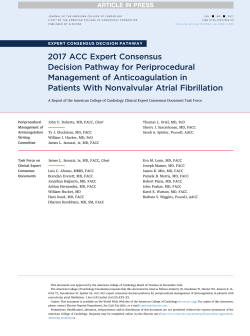 2017 ACC Expert Consensus Decision&euro;Pathway for