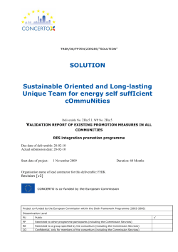 SOLUTION Sustainable Oriented and Long