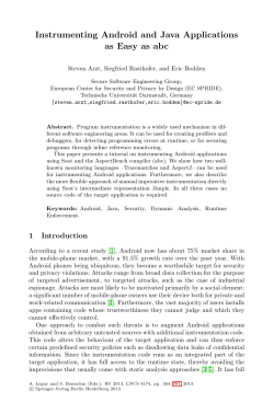 Instrumenting Android and Java Applications as Easy as abc