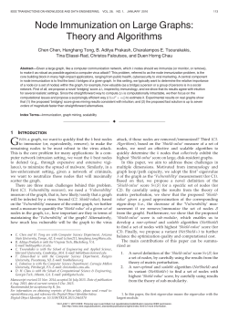 Node Immunization on Large Graphs: Theory and