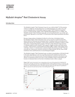 MyQubit Amplex&reg; Red Cholesterol Assay