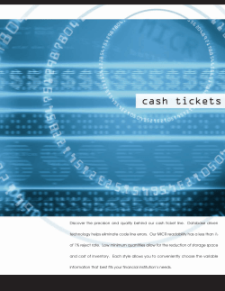Discover the precision and quality behind our cash ticket line