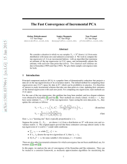 The Fast Convergence of Incremental PCA
