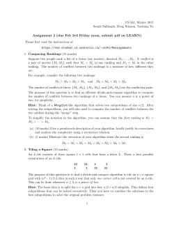 Assignment 2 (due Feb 3rd Friday noon, submit pdf on LEARN)