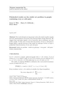 Polyhedral results on the stable set problem in graphs containing