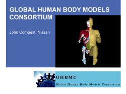 Status of the Global Human Body Models Consortium