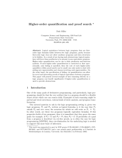 Higher-order quantification and proof search