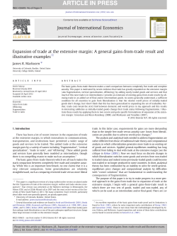 Expansion of trade at the extensive margin: A general gains