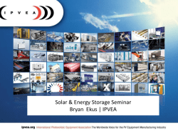 Intro to Solar Energy Storage - Saudi Arabia Solar Industry Association
