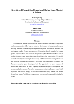 Growth and Competition Dynamics of Online Game Market in Taiwan