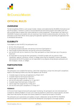 bechangemaker official rules