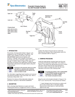 Pneumatic Crimping Heads for Use with Pneumatic Tool 69015