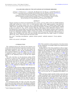scaling relation in two situations of extreme mergers