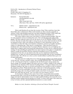 Course Syllabus - Department of Political Science