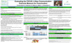 Evaluating the FOCUS: A New Communication Outcome Measure