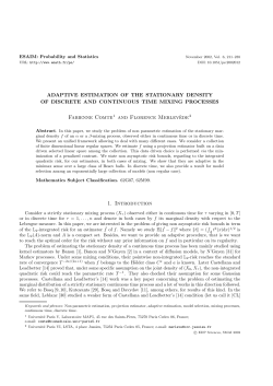 Adaptive estimation of the stationary density of discrete and
