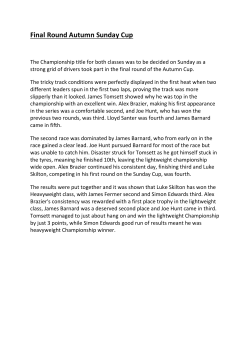 Final Round Autumn Sunday Cup