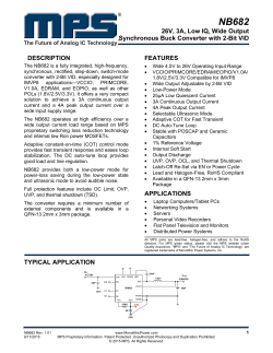 26V, 3A, Low IQ, Wide Output Synchronous Buck Converter with 2