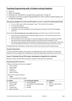 Grade 11 Java lessons