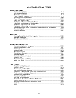 Table of Contents - Wisconsin Department of Administration