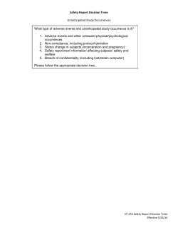 Safety Report Decision Tree