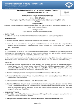 Tug of War GENSB - Nottinghamshire Young Farmers Clubs