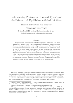 Understanding Preferences: &ldquo;Demand Types