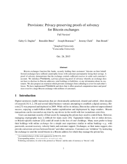 Provisions: Privacy-preserving proofs of solvency