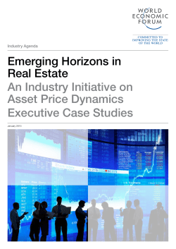 Emerging Horizons in Real Estate An Industry Initiative on Asset