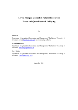 A Two-Pronged Control of Natural Resources: Prices and Quantities