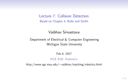 Lecture 7: Collision Detection