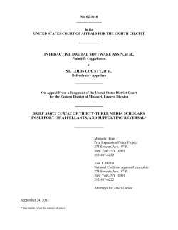 INTERACTIVE DIGITAL SOFTWARE ASS`N, et al., ST. LOUIS