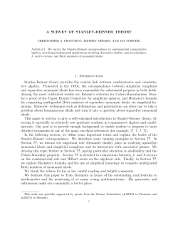 A survey of Stanley-Reisner theory