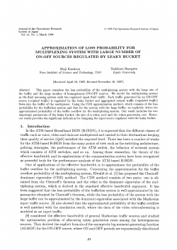 APPROXIMATION OF LOSS PROBABILITY FOR MULTIPLEXING