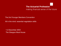 Section 2 &ndash; the negotiation process