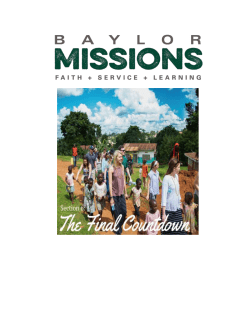 Section 6: The Final Countdown