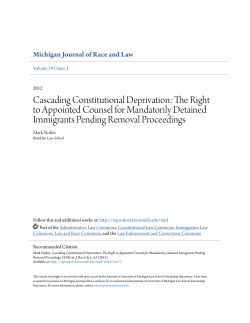 Cascading Constitutional Deprivation