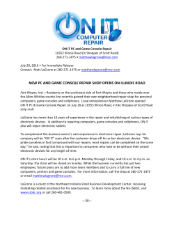 NEW PC AND GAME CONSOLE REPAIR SHOP OPENS ON