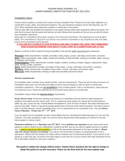 HUDSON DANCE ACADEMY, LLC AWARD WINNING