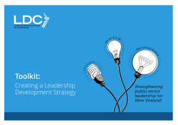 Creating a Leadership Development Strategy Resource FINAL 2015