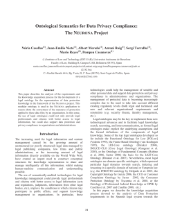 Ontological Semantics for Data Privacy Compliance: The NEURONA