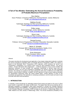 A Tail of Two Models: Estimating the Annual Exceedance Probability