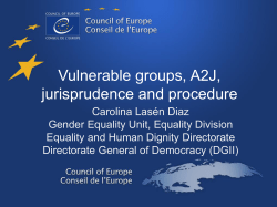 CoE Gender Equality Strategy 2014-2017