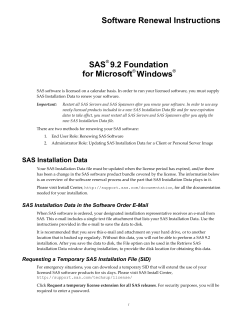 SAS 9.2 Foundation for Microsoft Windows