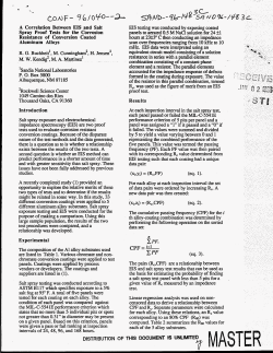 A Correlation Between EIS and Salt Spray Proof Tests