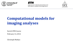 Computational models for fMRI analyses