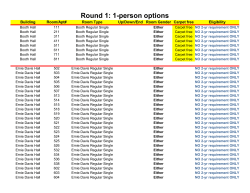 Round 1: 1-person options