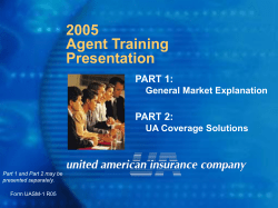 2001 Agent Training Presentation